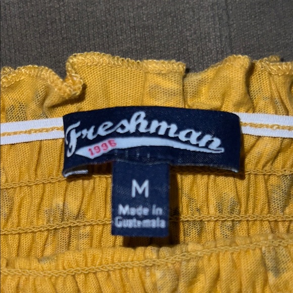 Freshman Yellow Ruffled Top - Picture 2 of 5